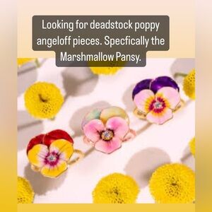 Poppy Angeloff Rings and Jewelry - pansy rings